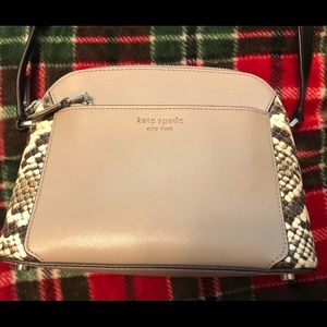 Kate Spade Louise Python Dome Cross Body Bag Purse